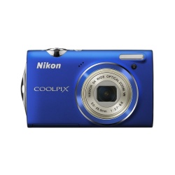 Coolpix S5100 12.2 Megapixel 5x Zoom Lens 1080p HD Video Camera (Blue)