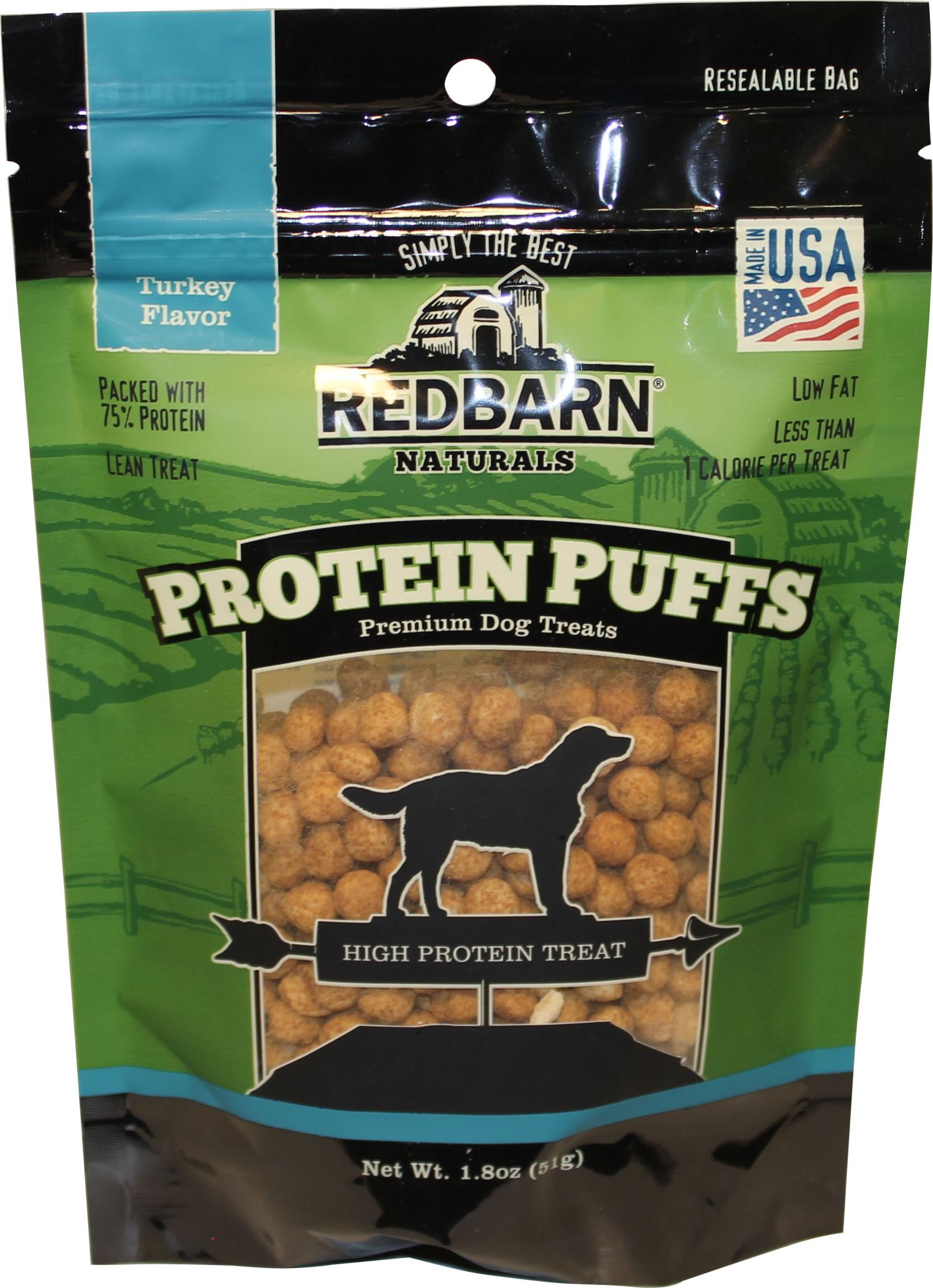 Redbarn Protein Puffs Dog Treat, 1.8 Ounce, Turkey