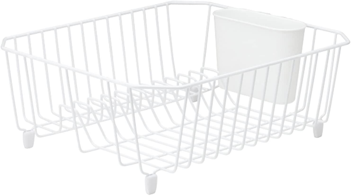Rubbermaid Antimicrobial Dish Drainer, Small, White 1858900