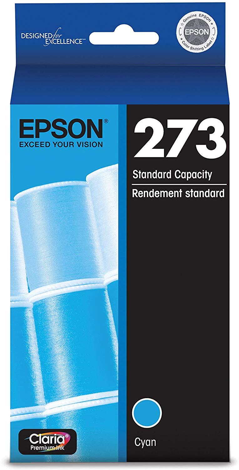 Epson T273220 273 Claria Premium 273 Standard-Capacity Cyan Ink Cartridge 
