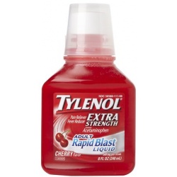 Tylenol Cherry Extra Strength Pain Reliever Fever Reducer Adult Rapid Blast Liquid Cherry Rapid Blast Liquid 8 oz