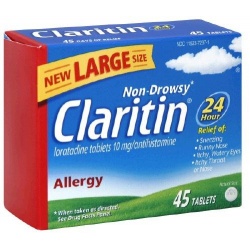 Claritin Allergy 24 Hour Non Drowsy With Loratadine Tablets 10mg Allergy Antihistamine 45 Count