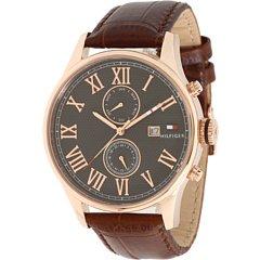 Tommy Hilfiger 1710292 Men's Brown Croc Embossed Leather Strap Watch