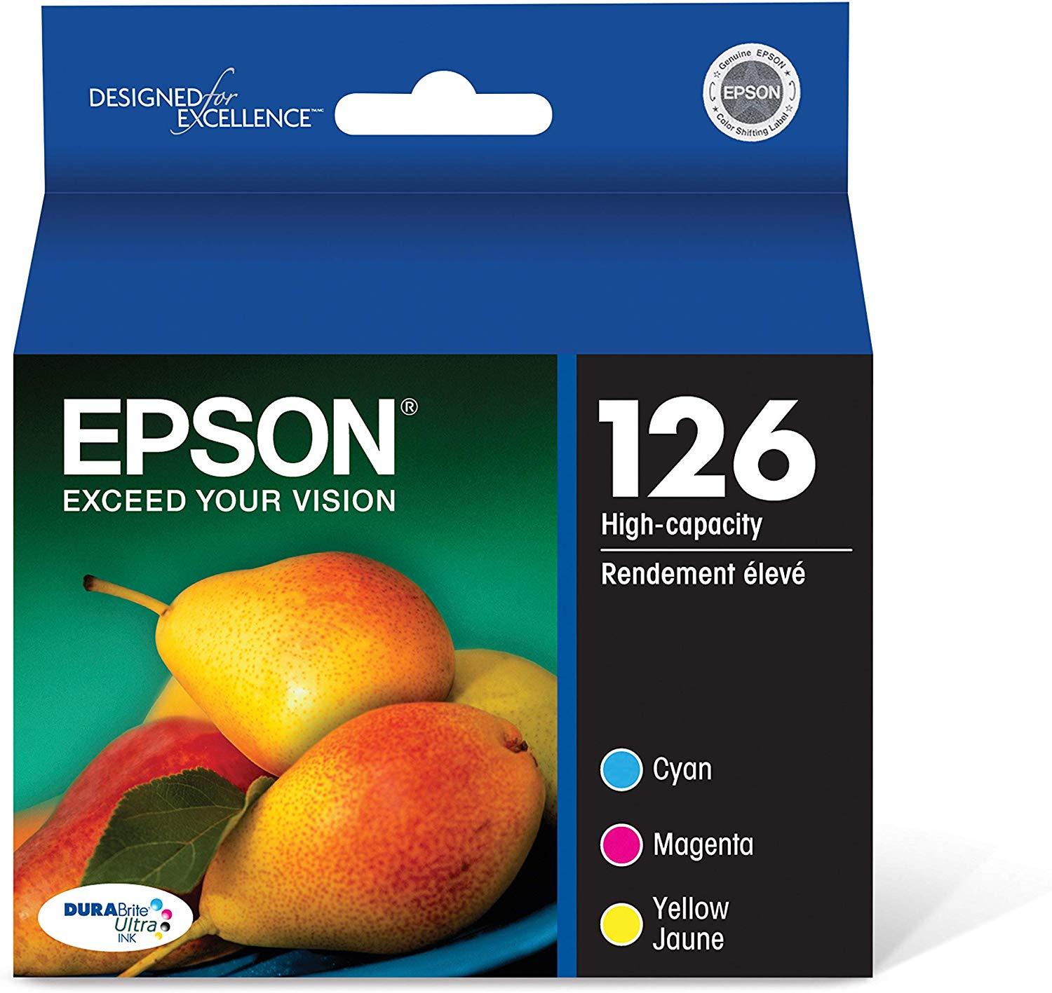 Epson T126520 126 Ultra Color Combo Pack DURABrite  High Capacity Cartridge Ink