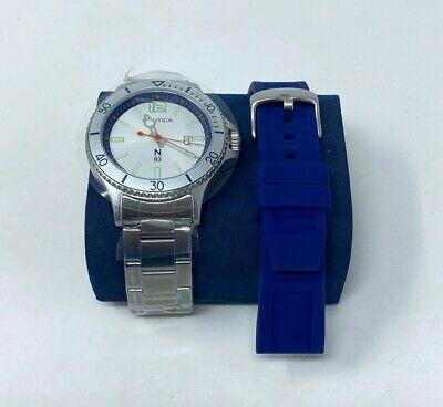 Nautica NAPABVC01 Men's 43mm Stainless Steel Watch W/ Extra Band