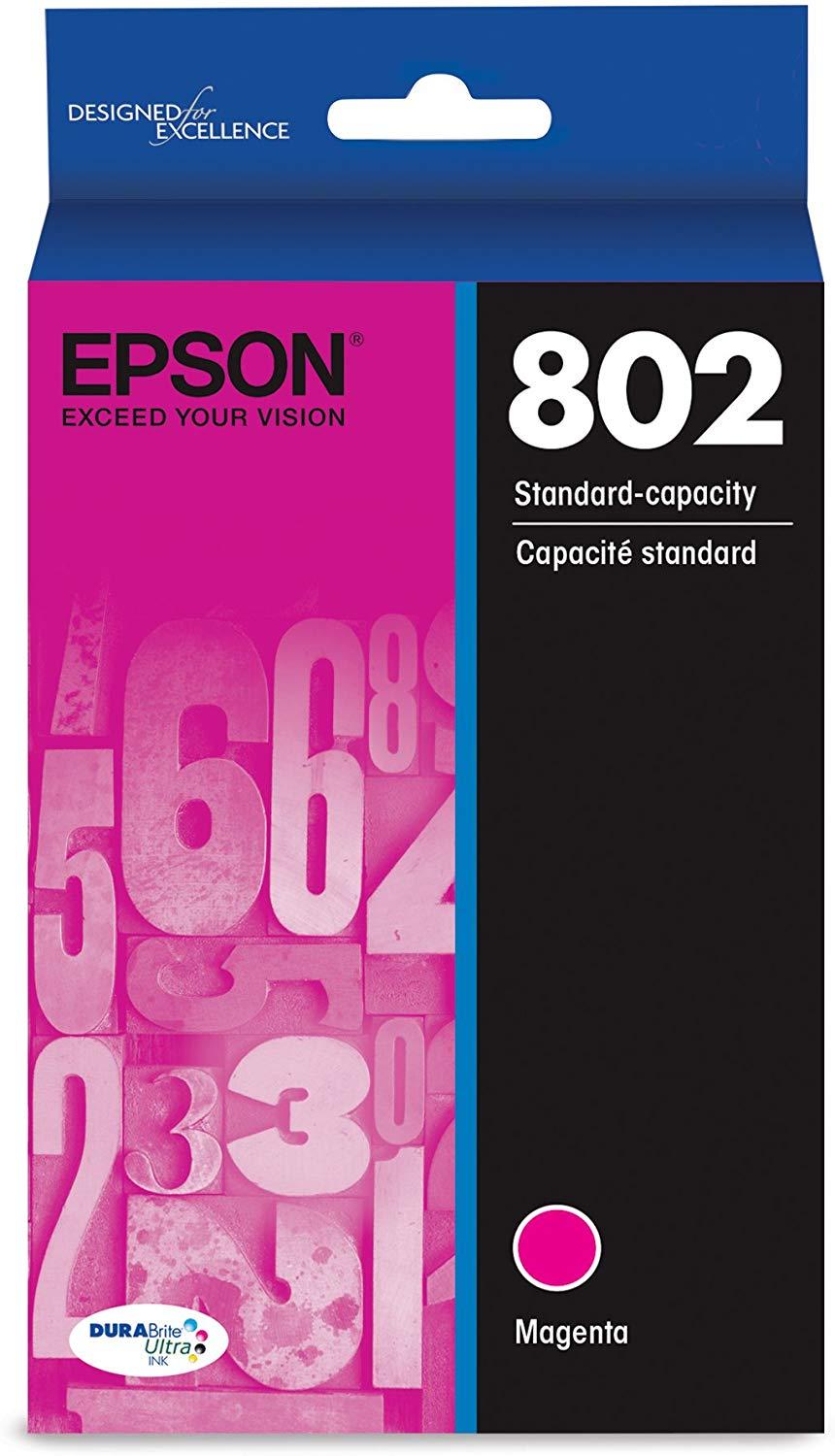 Epson T802320 802 Magenta DURABrite Ultra  Standard Capacity Cartridge Ink