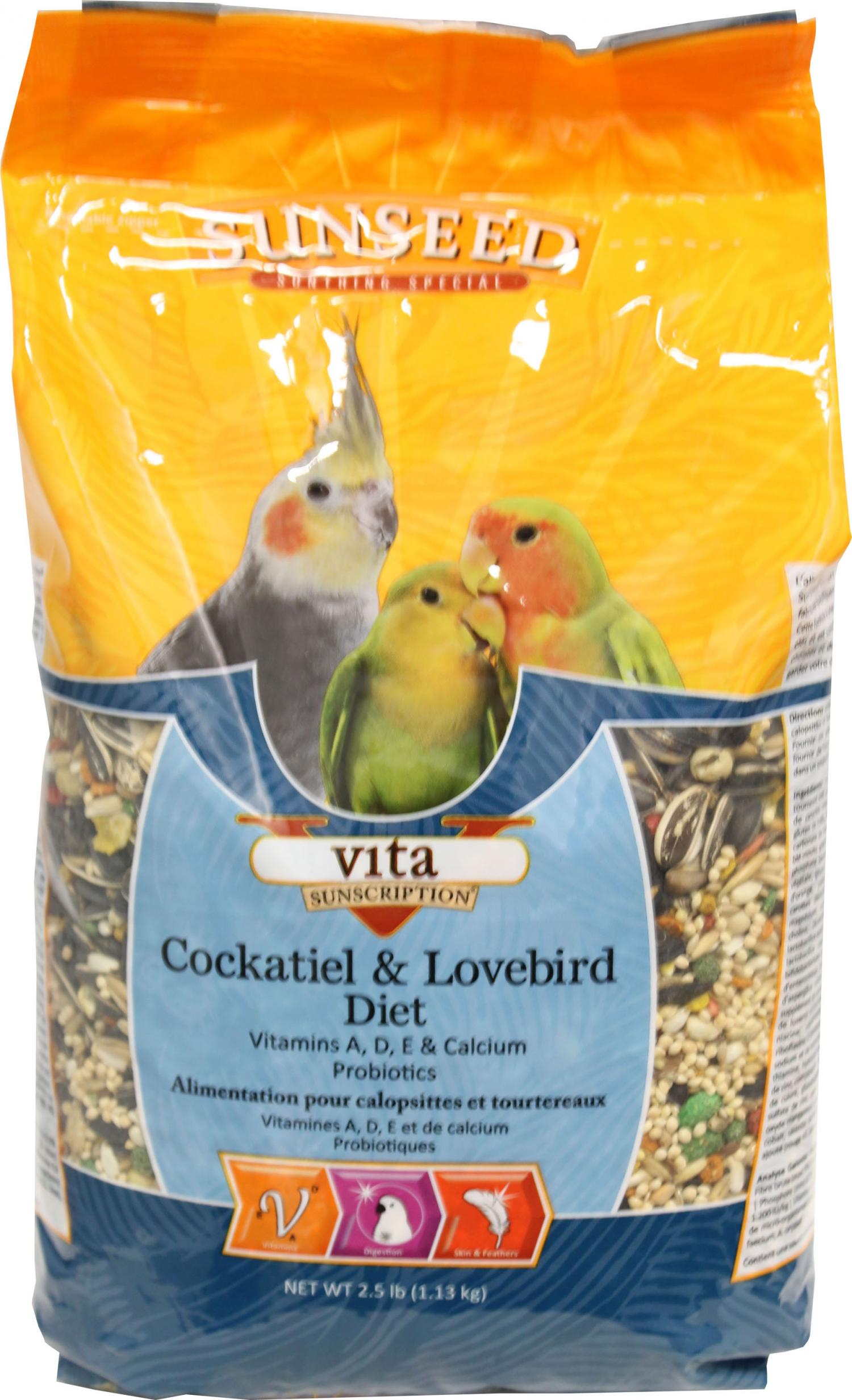 Vita Sunscription Cockatiel And Lovebird Formula