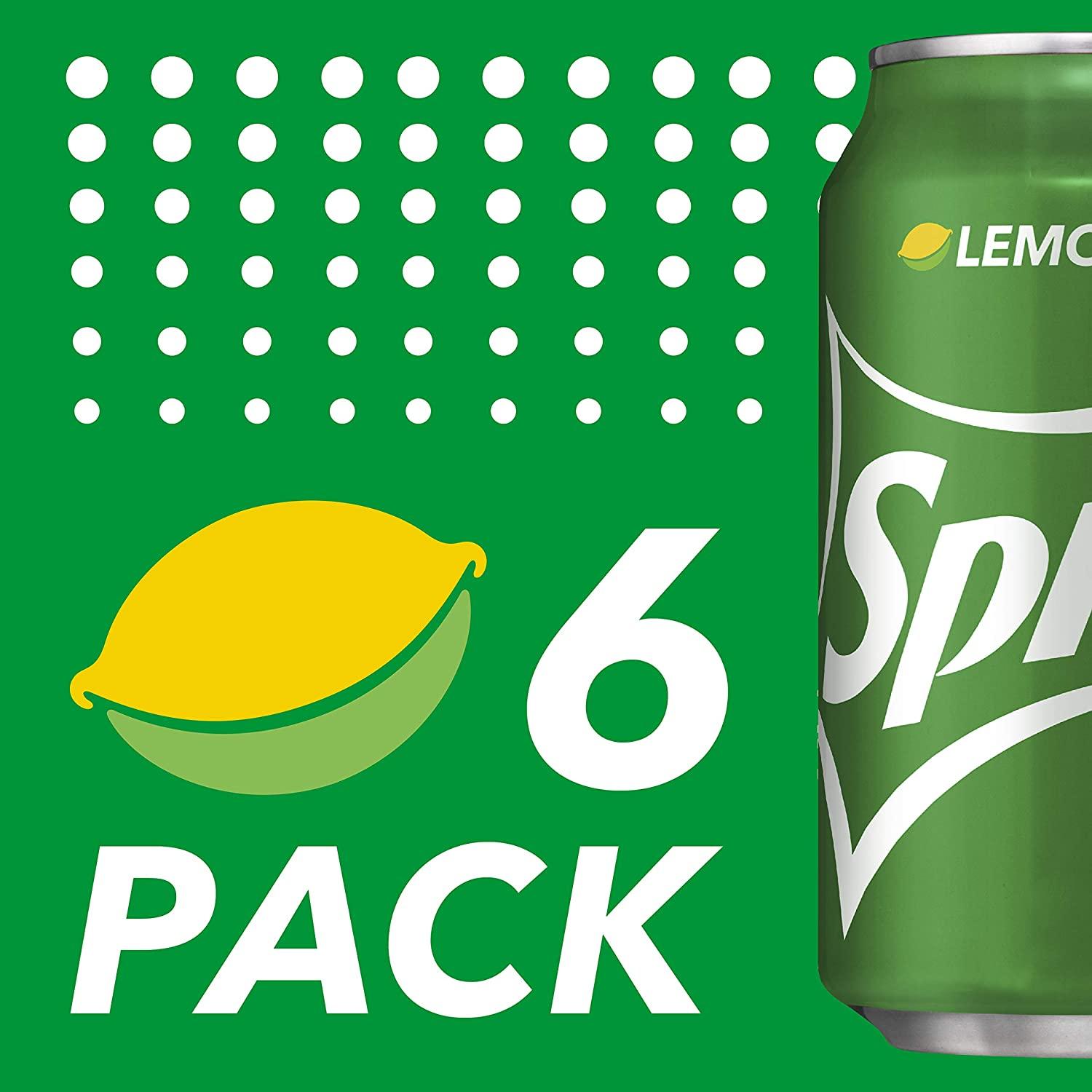 Sprite Lemon Lime Soda Soft Drinks, 12 fl oz, 6 Pack Lemon Lime 12 Fl Oz (Pack of 6)