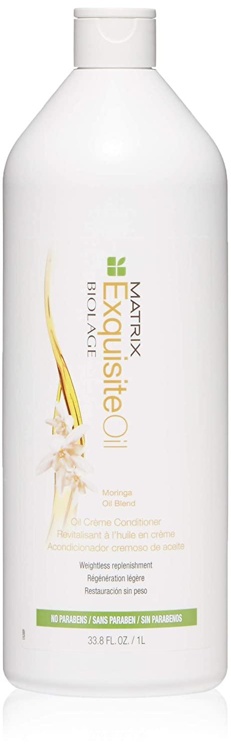BIOLAGE Exquisiteoil Oil Cream Conditioner, Restores Hair Oils For Vibrancy, Manageability & Adds Shine, Paraben-Free, For All Hair Type, 33.8 FL oz