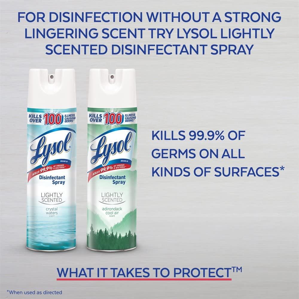 Lysol Disinfectant Spray, Crisp Linen, 19 oz (4 Pack)