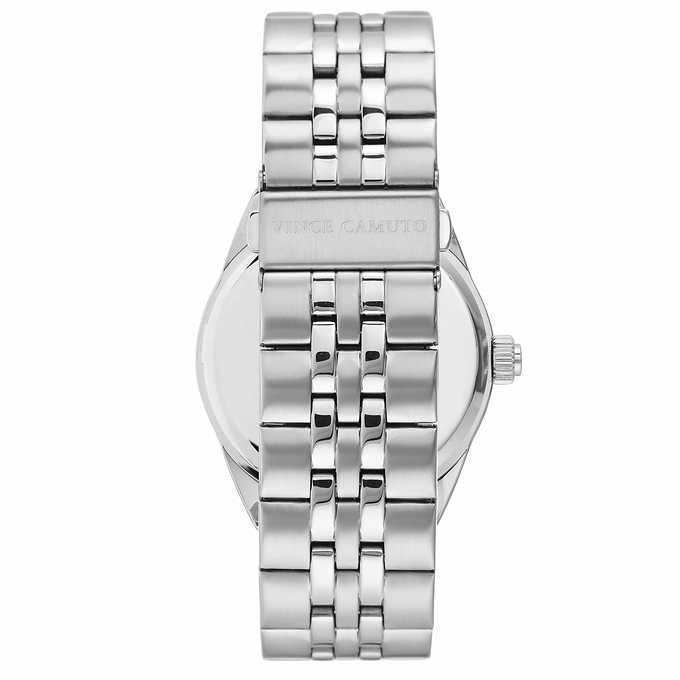 Vince Camuto Multi-Function Silver-Tone Men's Watch with Extra Strap