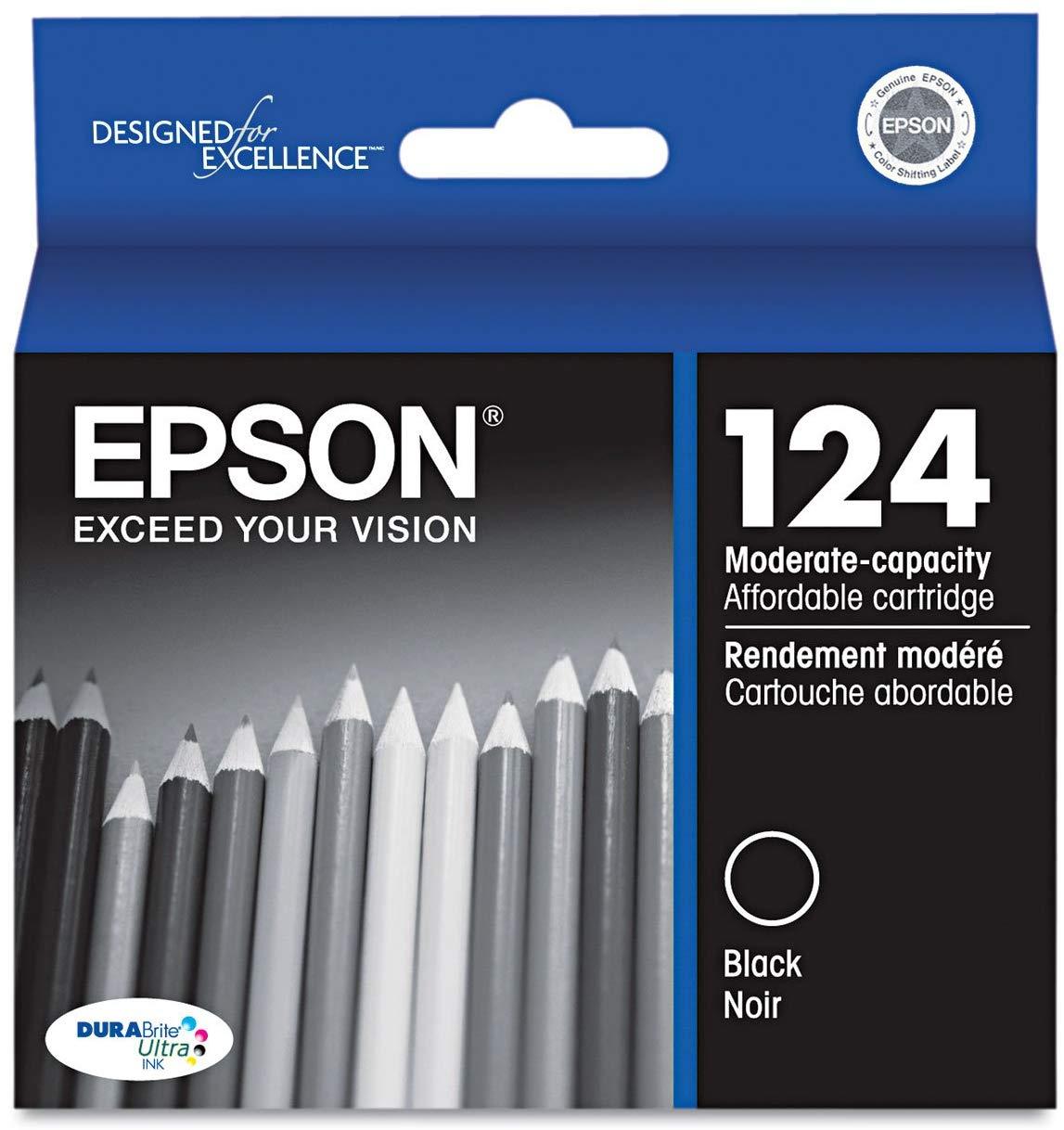 Epson T124120  120 Black DURABrite Ultra Moderate Capacity Cartridge Ink