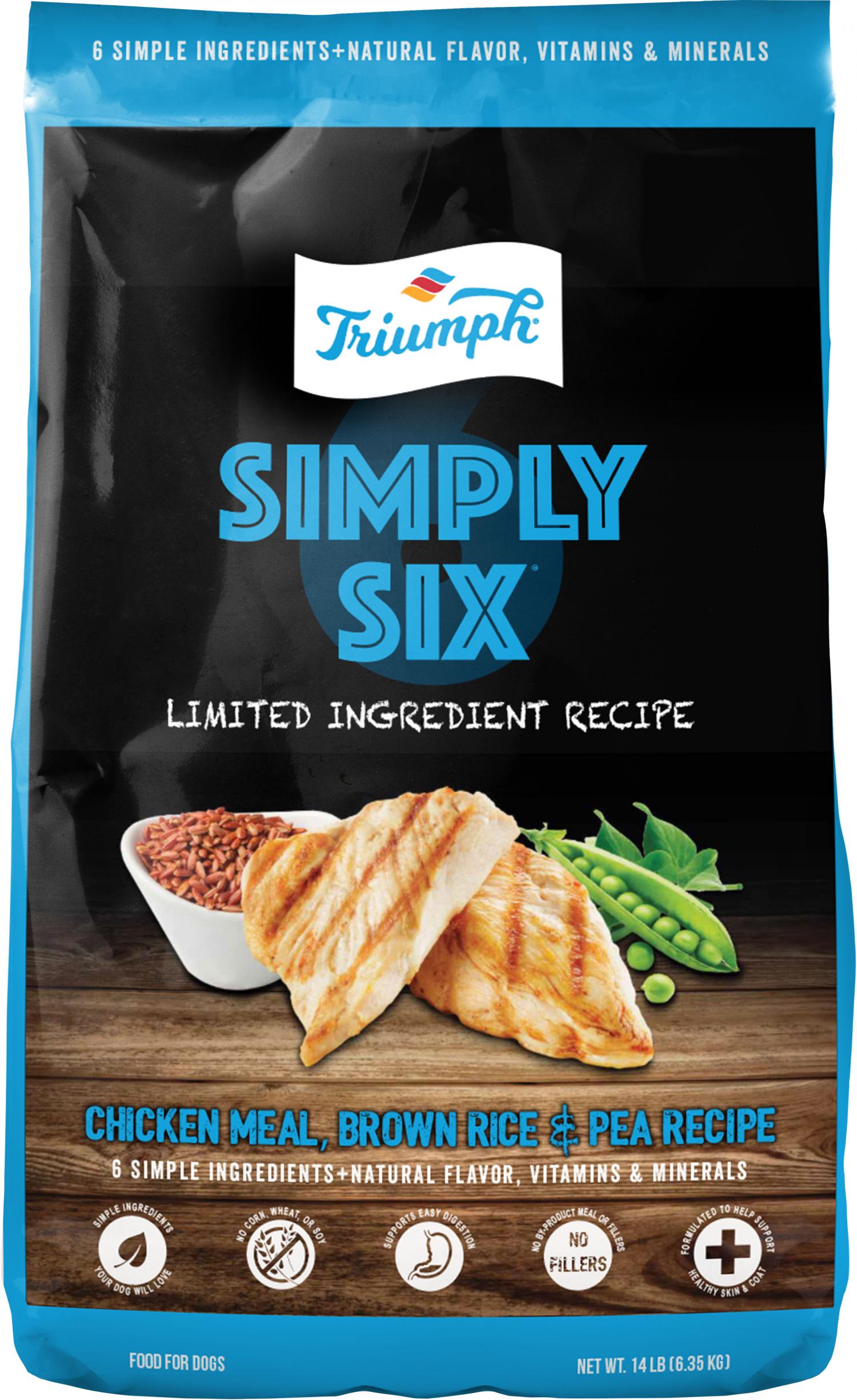 Triumph Simply Six Limited Ingredient Dog Food