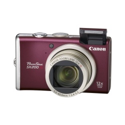 PowerShot SX200 IS - 12 Megapixel 12x Optical Digital Camera (Red)