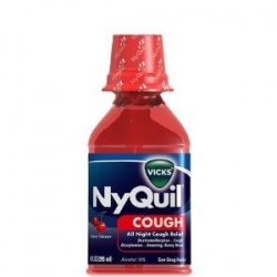Vicks NyQuil Cough Liquid, Cherry, 10 oz