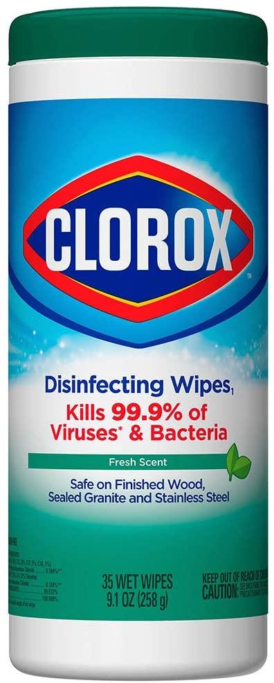 Clorox Disinfecting Wipes, Bleach Free Cleaning Wipes, Fresh Scent, 35 Count