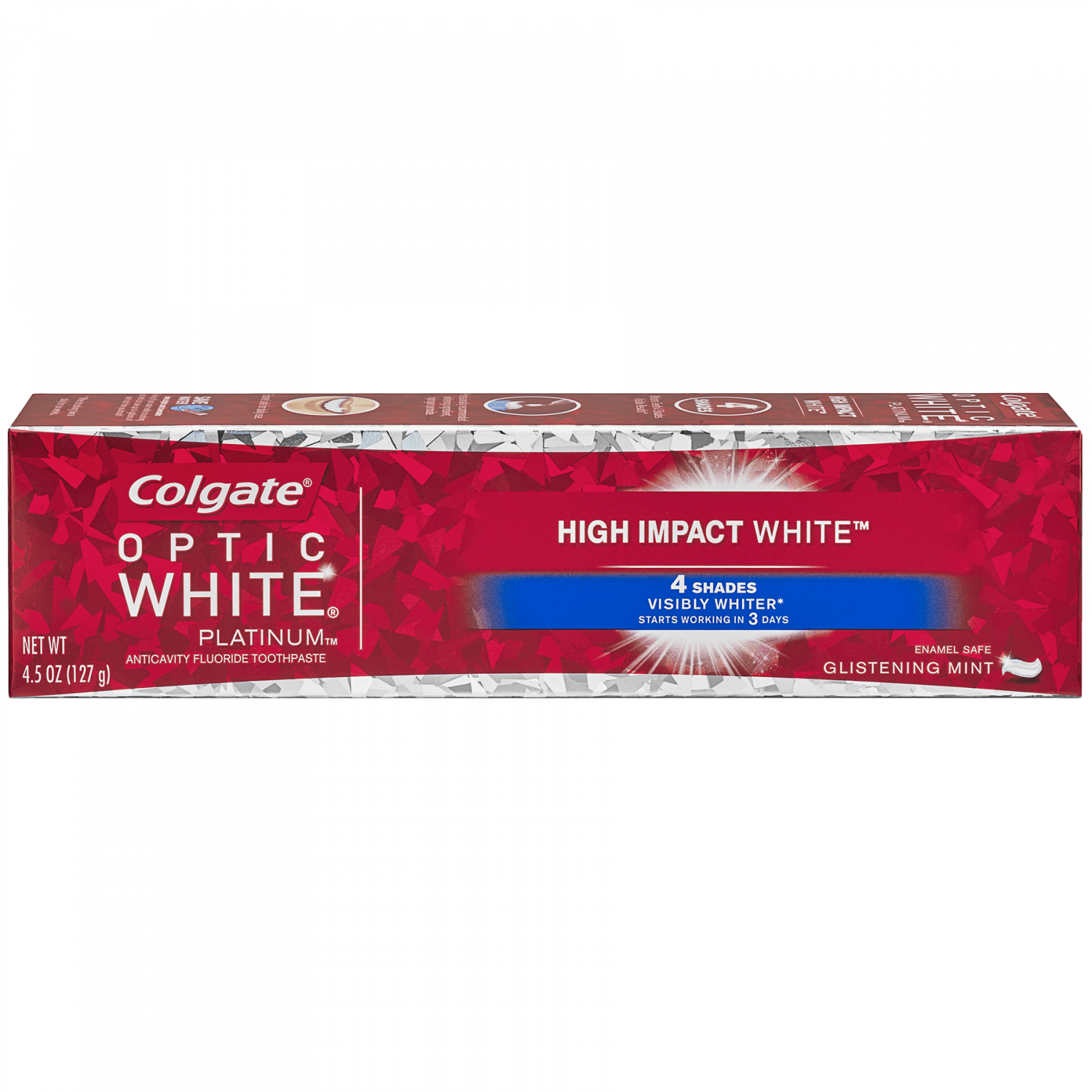 Colgate Optic White High Impact White Whitening Toothpaste, 4.5 oz