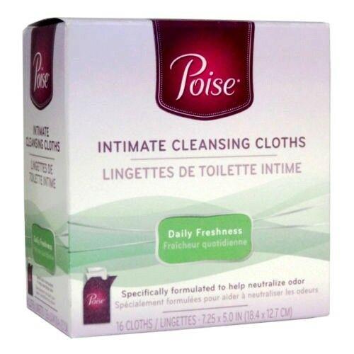 Poise Daily Freshness Intimate Cleansing Cloths, 16 Count