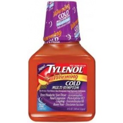 Tylenol Warming Nighttime Honey Lemon Cold Multi-Symptom 8 oz