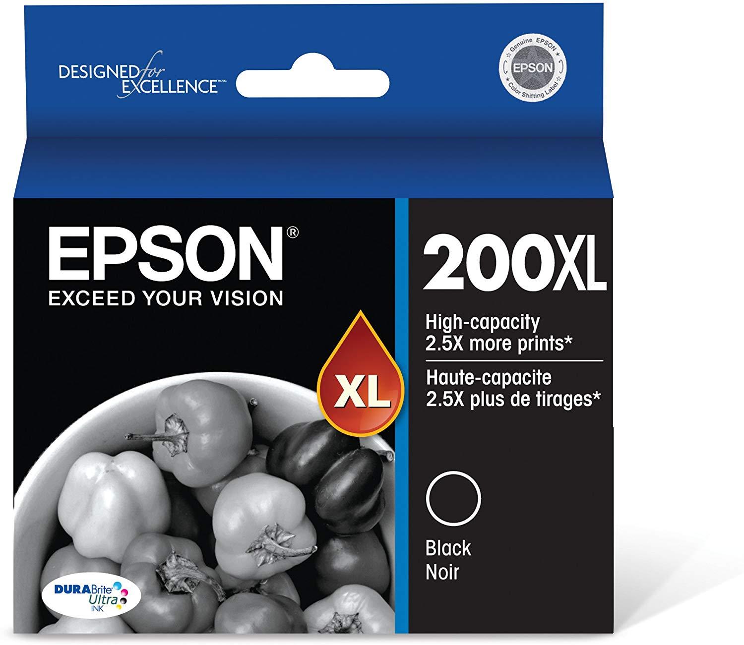 Epson T200XL120 200XL Black High Yield Capacity Inkjet Cartridge  
