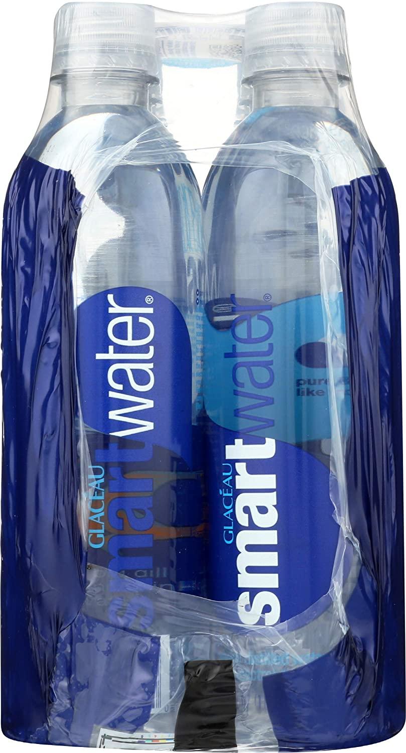 Glaceau, Water Smartwater, 16.9 Fl Oz, 6 Pack