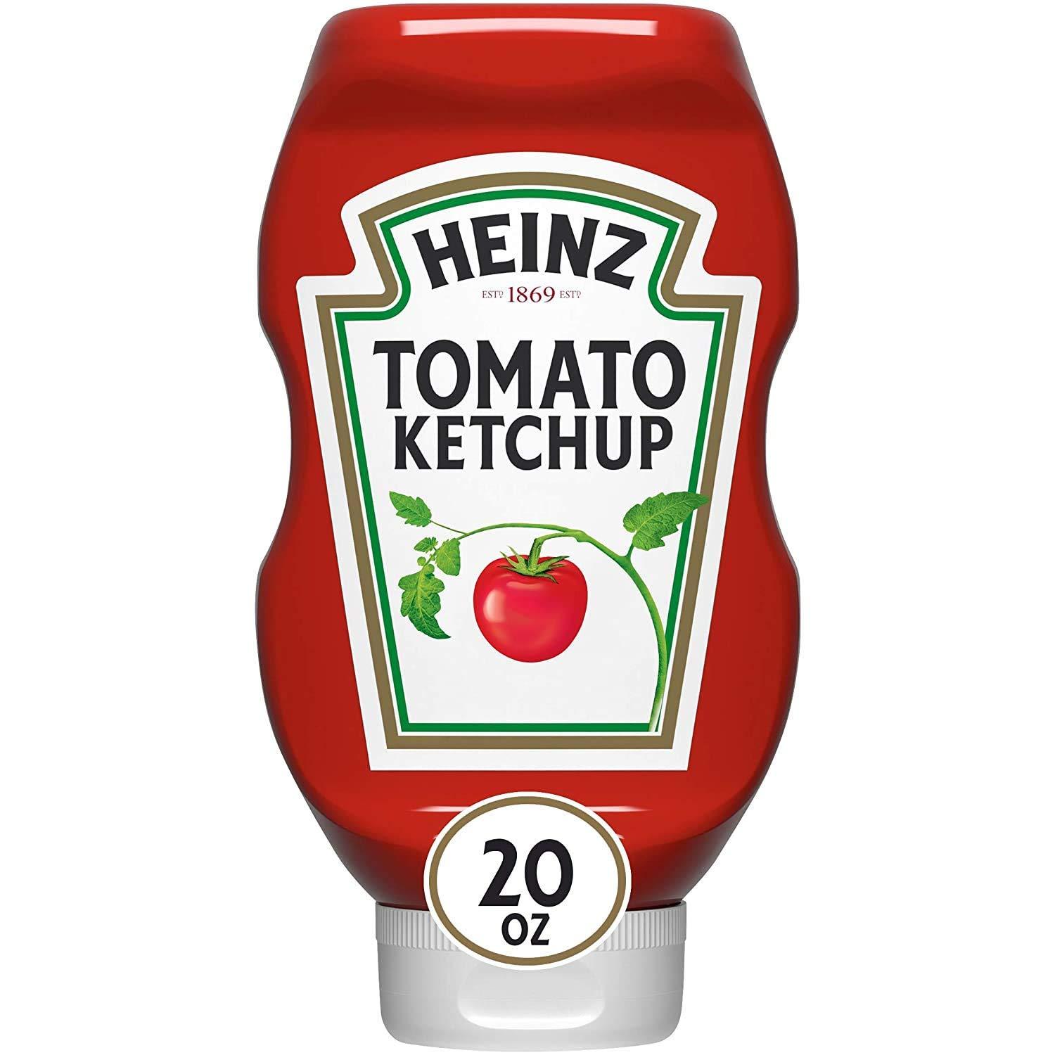 Concession Essentials Heinz Squeeze Bottles Ketchup, 20 Oz Squeeze Bottle, Pack of Two. Total 40 Ounces
