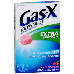 Gas-X Antigas Chewable Tablets Extra Strength Cherry Crème - 48 Count