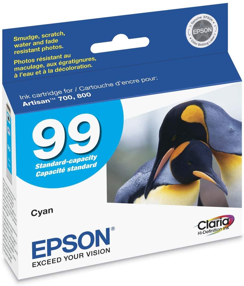Epson T099220 99 Claria  Hi-Definition Standard-capacity Inkjet Cartridge Cyan
