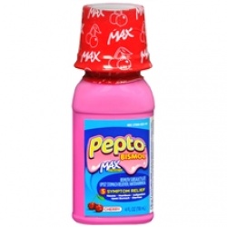 Pepto Bismol Upset Stomach Reliever & Antidiarrheal Max Strength Liquid Cherry - 4 oz