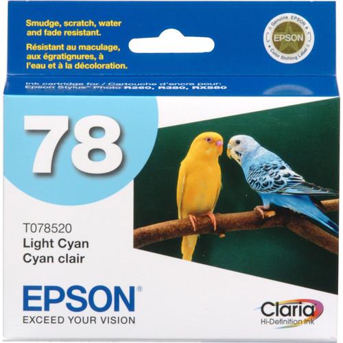Epson 78 T078520 Light Cyan Claria Hi-Definition Ink Cartridge
