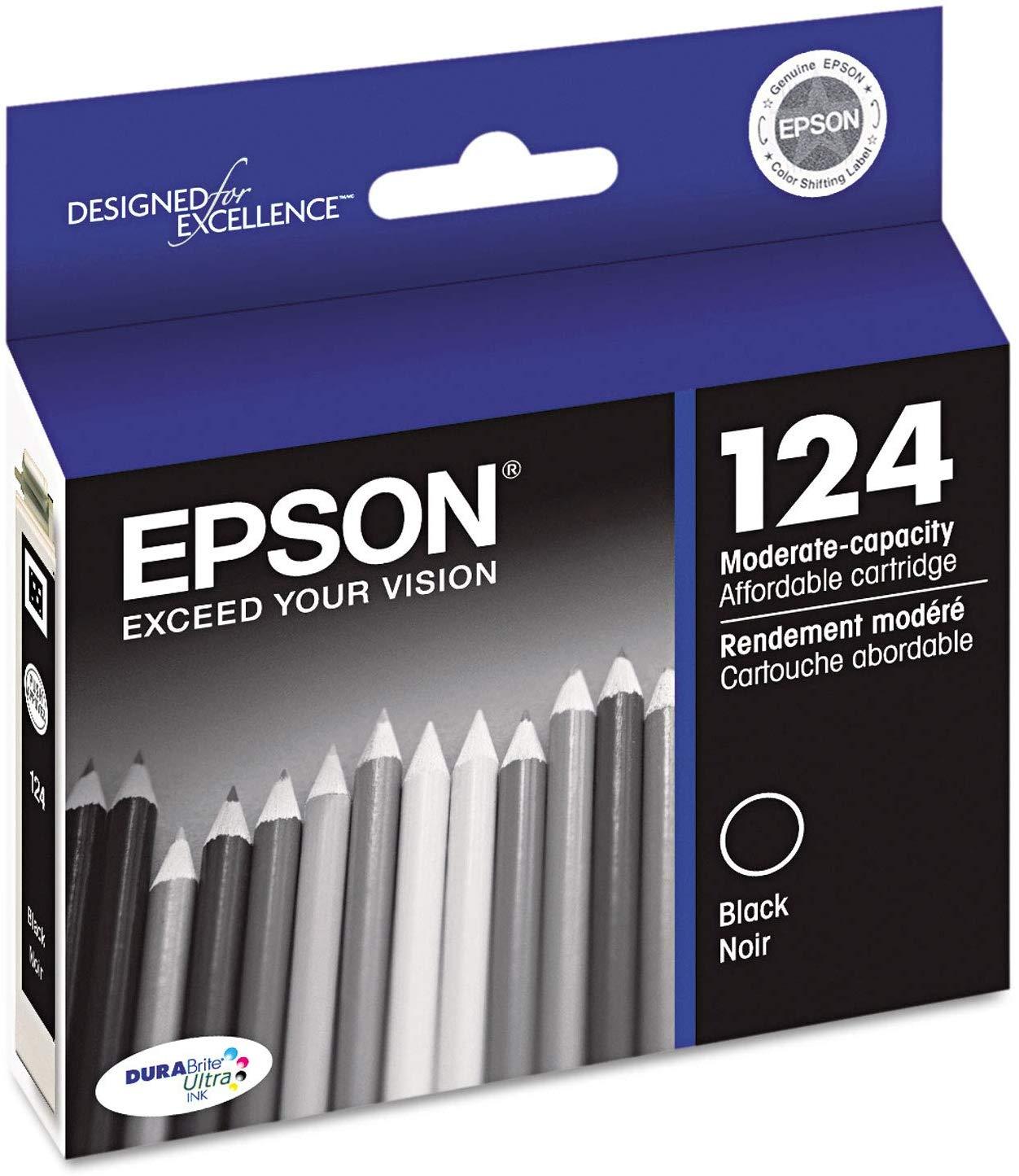 Epson T124120  120 Black DURABrite Ultra Moderate Capacity Cartridge Ink