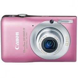 PowerShot SD1300-IS 12.1 Megapixel 4x Optical/4x Digital Zoom Digital Camera (Pink)