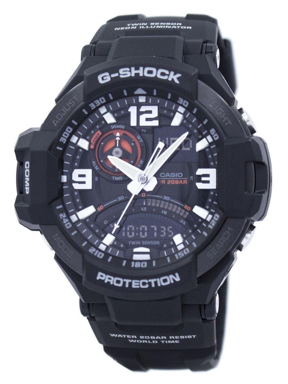 Casio G-Shock GRAVITYMASTER Twin Sensor GA-1000-1A GA1000-1A Men's Watch