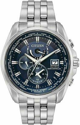 Citizen Eco-drive At9030-80l Men's 44mm World Time Atomic Watch 