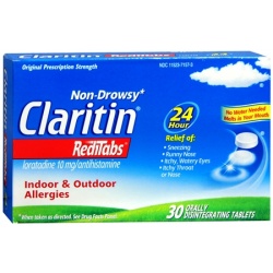 Claritin Allergy 24 Hour Non Drowsy RediTabs -  Loratadine Tablets 10mg - 30 Count