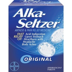 Alka-Seltzer Antacid & Pain Relief, Original, 12 Tablets