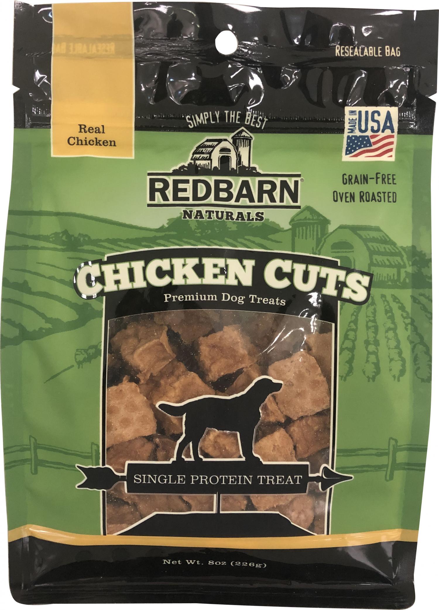 Redbarn Naturals Cuts Premium Dog Treat, 8 Oz, Chicken
