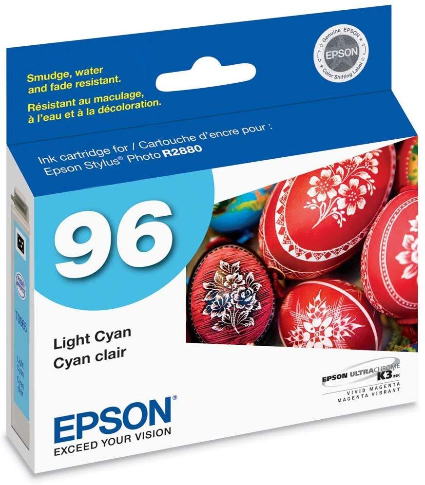 Epson T096520 96 Light Cyan Inkjet Cartridge Stylus Photo 
