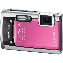 Olympus Stylus Tough 6020 14 MP Digital Camera (Pink)