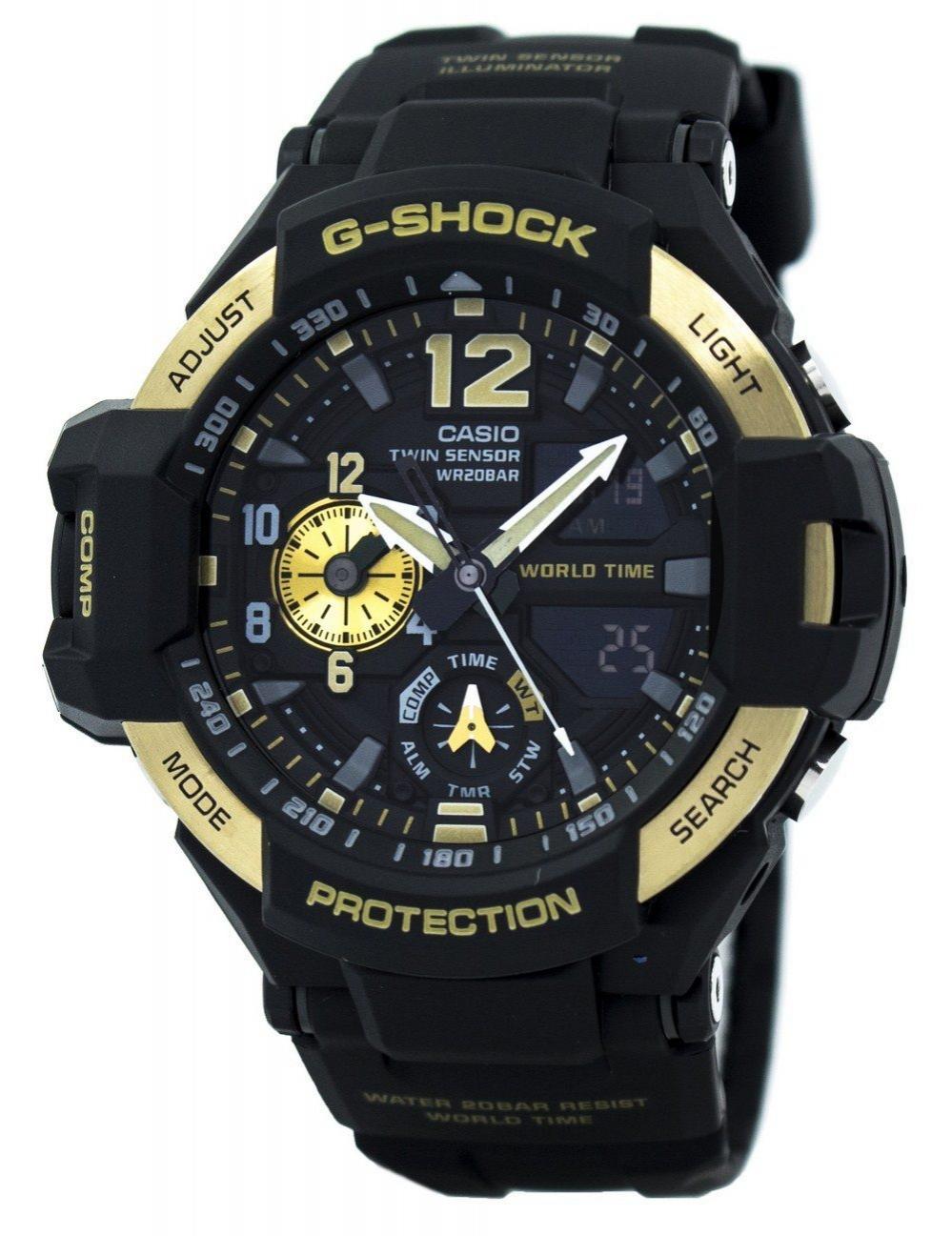 Casio G-Shock GRAVITYMASTER Twin Sensor World Time GA-1100-9G GA1100-9G Men's Watch