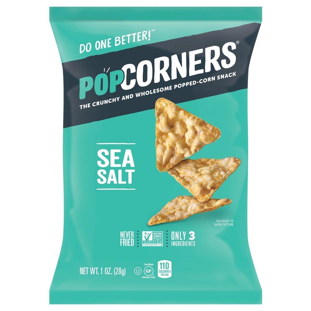 Popcorners Snacks Variety Pack | Gluten Free Chips Snack Packs | Kettle Corn, White Cheddar, Sea Salt | (18 Pack, 1 oz Snack Bags)