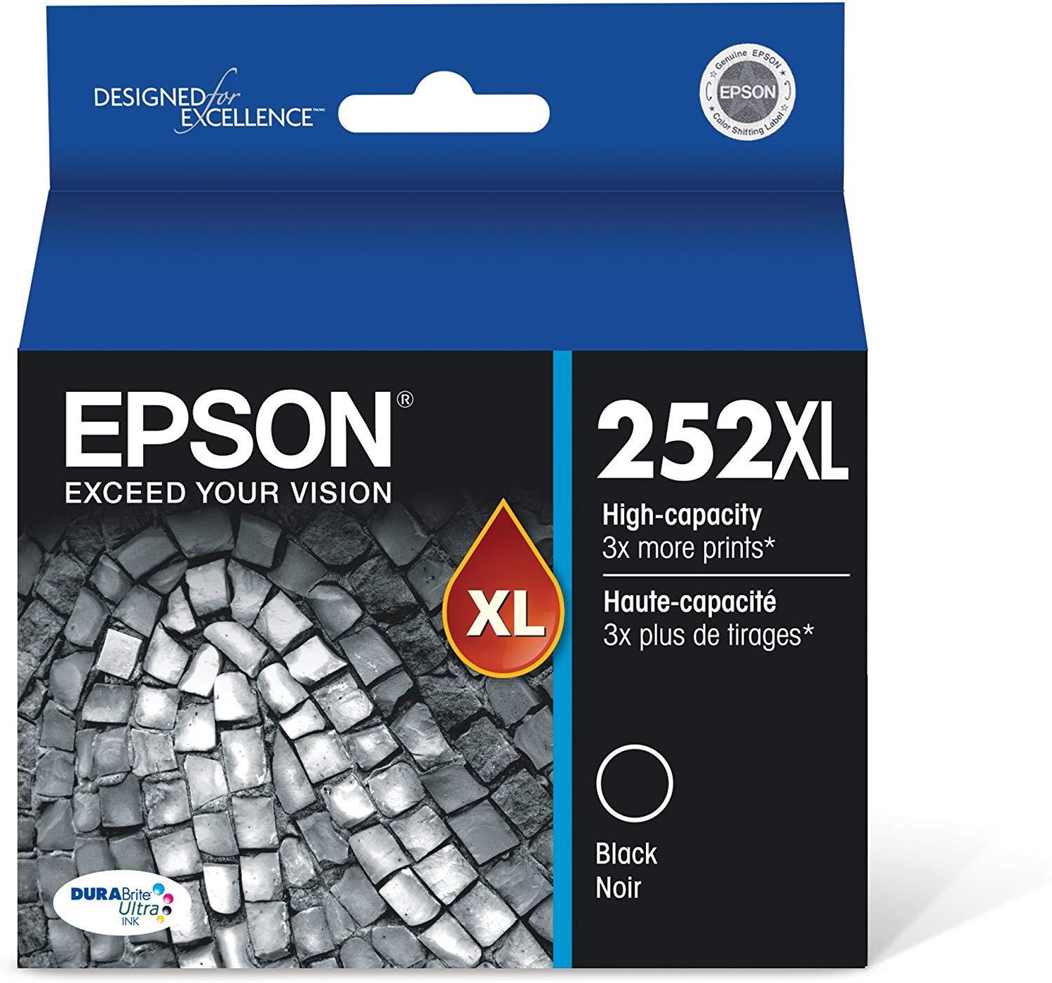 Epson T252XL120 252 DURABrite Ultra Black High Capacity Cartridge Ink