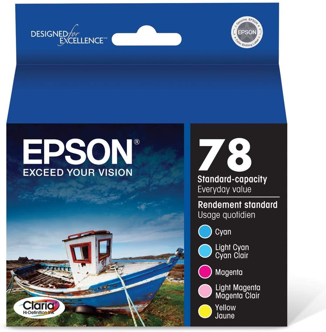 Epson T078920 78 Claria Hi-Definition  Standard-capacity Inkjet Cartridge Color Multipack 