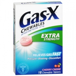 Gas-X Antigas Chewable Tablets Extra Strength Cherry Crème - 18 Count