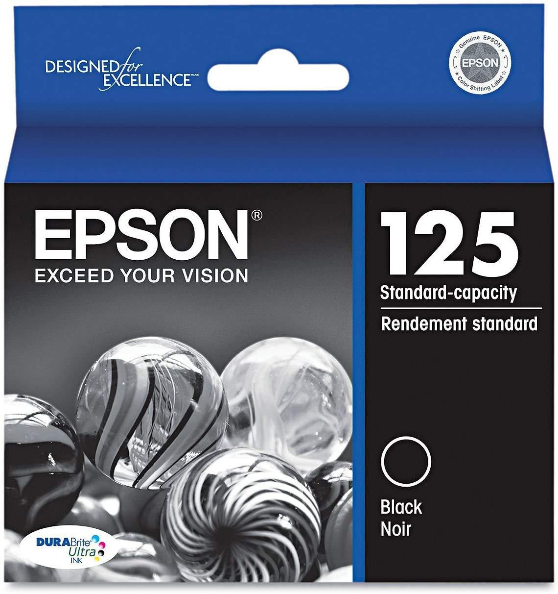 Epson T125120 125 Black OEM Ink (1 Cartridge) (Inkjet Supplies)
