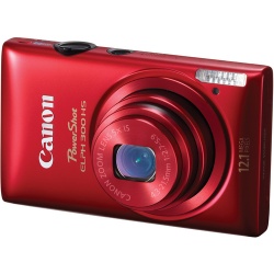 Canon PowerShot ELPH 300 HS 12.1 MP Digital Camera (Red)
