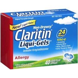 Claritin Allergy 24 Hour Non Drowsy Liqui-Gels 40 Count