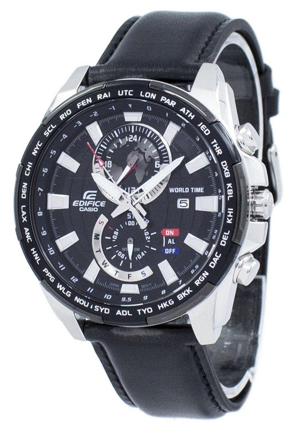 Casio Edifice World Time Quartz EFR-550L-1AV EFR550L-1AV Men's Watch