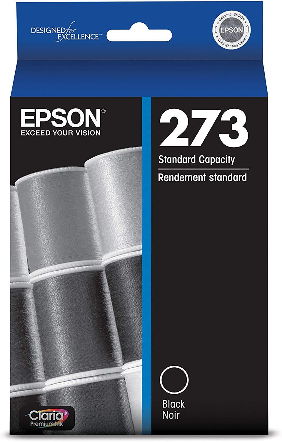 Epson T273020 273 Black Epson Claria Premium Standard-Capacity  Ink Cartridge  Ink