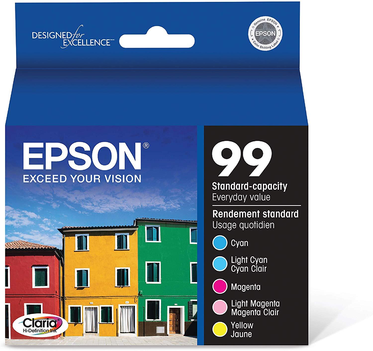 Epson T099920  99 Claria Hi-Definition  Standard-capacity Inkjet Cartridge Color Multipack 